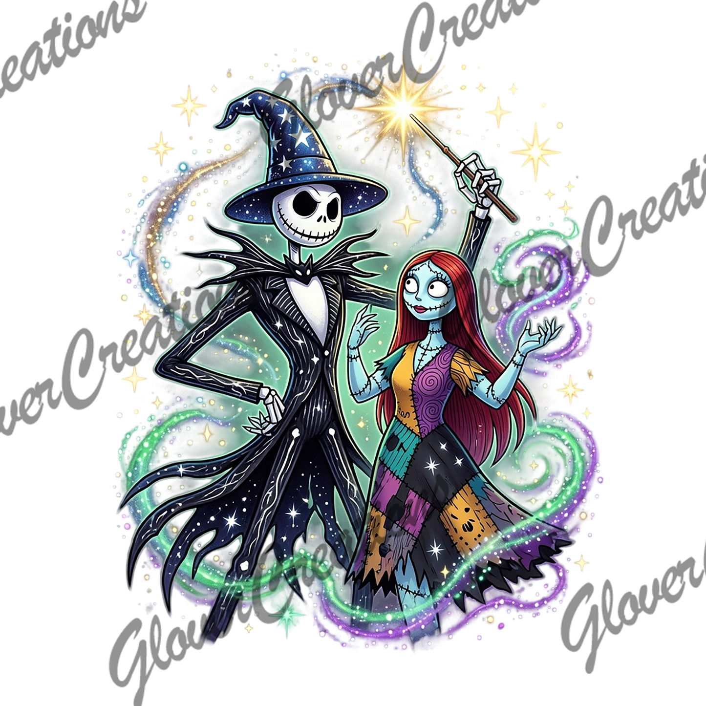Jack And Sally Direct to Film Ready to Press Heat Transfers