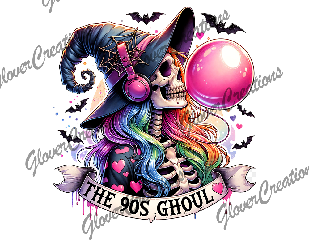 90's Ghoul Direct to Film Ready to Press Heat Transfers