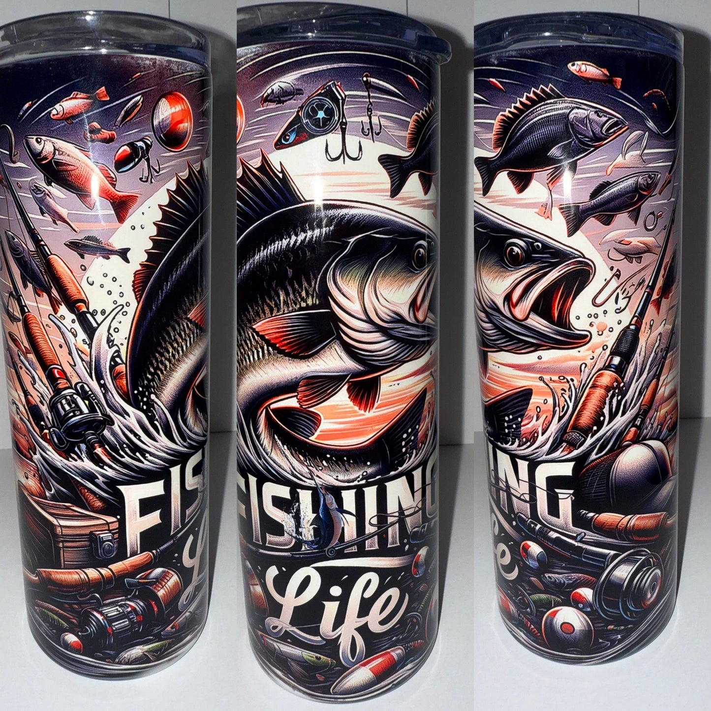 Fishing Life 20oz Stainless Steel Tumbler