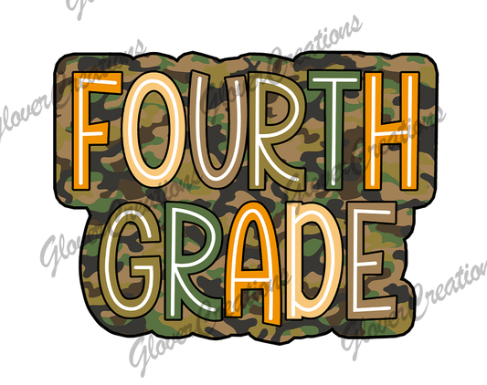 Boys Forth Grade Child Size Direct to Film Ready to Press Heat Transfers