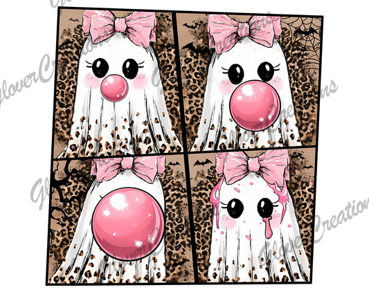 Bubblegum Ghosties Direct to Film Ready to Press Heat Transfers