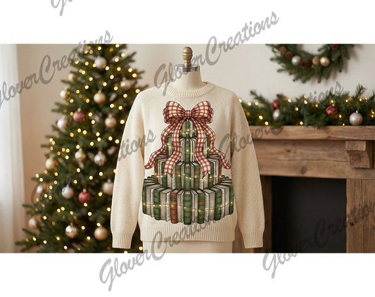 Christmas Book Tree Mock-Up Digital Download