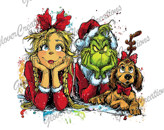 Cindy Lou and Grinch Christmas Digital Download