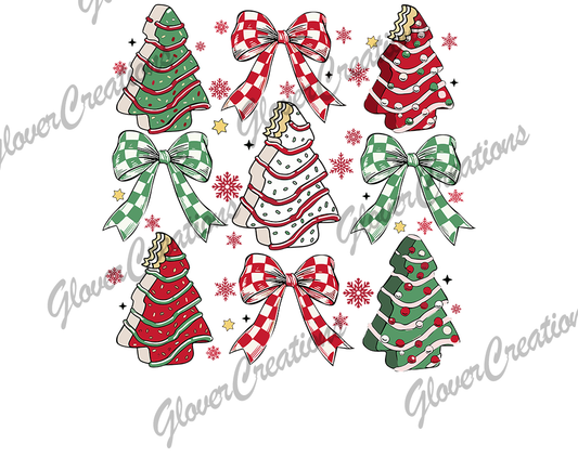 Debbie Cakes Collage Direct to Film Ready to Press Heat Transfers