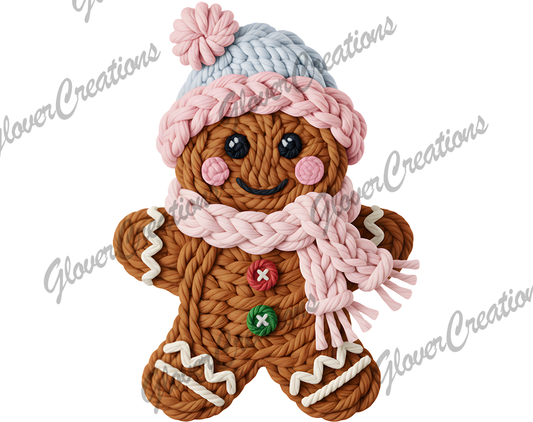 Faux Ginger Bread Direct to Film Ready to Press Heat Transfers