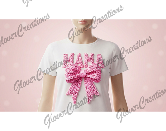 Faux Yarn Mama Shirt Mock-Up Digital Download