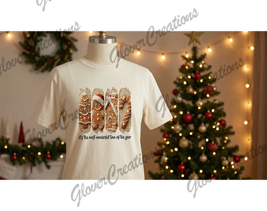 Gingerbread Year Shirt Mock-Up Digital Download