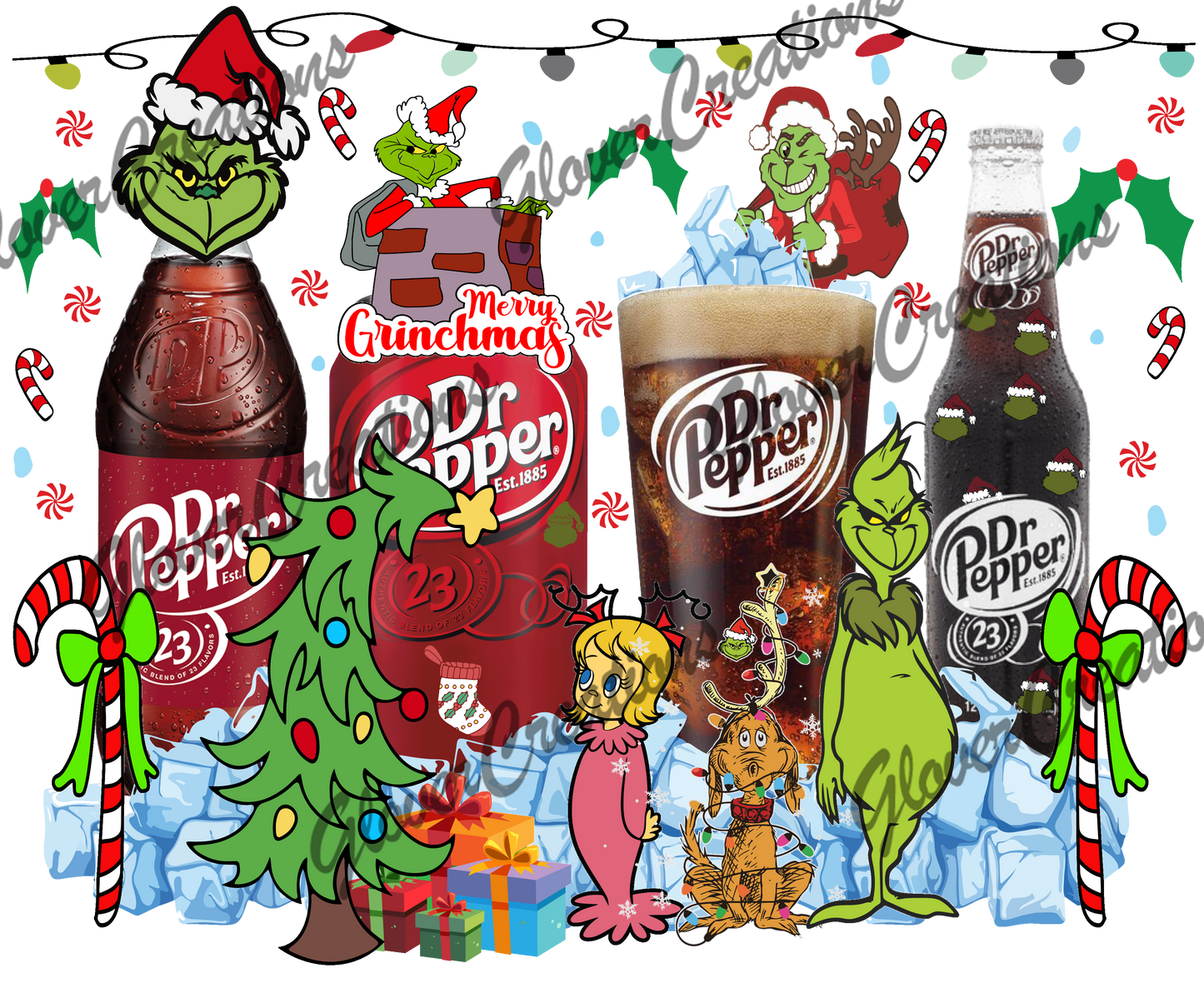 Grinch Dr. P Direct to Film Ready to Press Heat Transfers