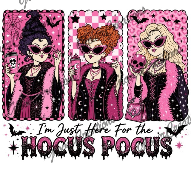 Hocus Pocus Trio Direct to Film Ready to Press Heat Transfers