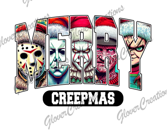 Merry Creepmas Direct to Film Ready to Press Heat Transfers