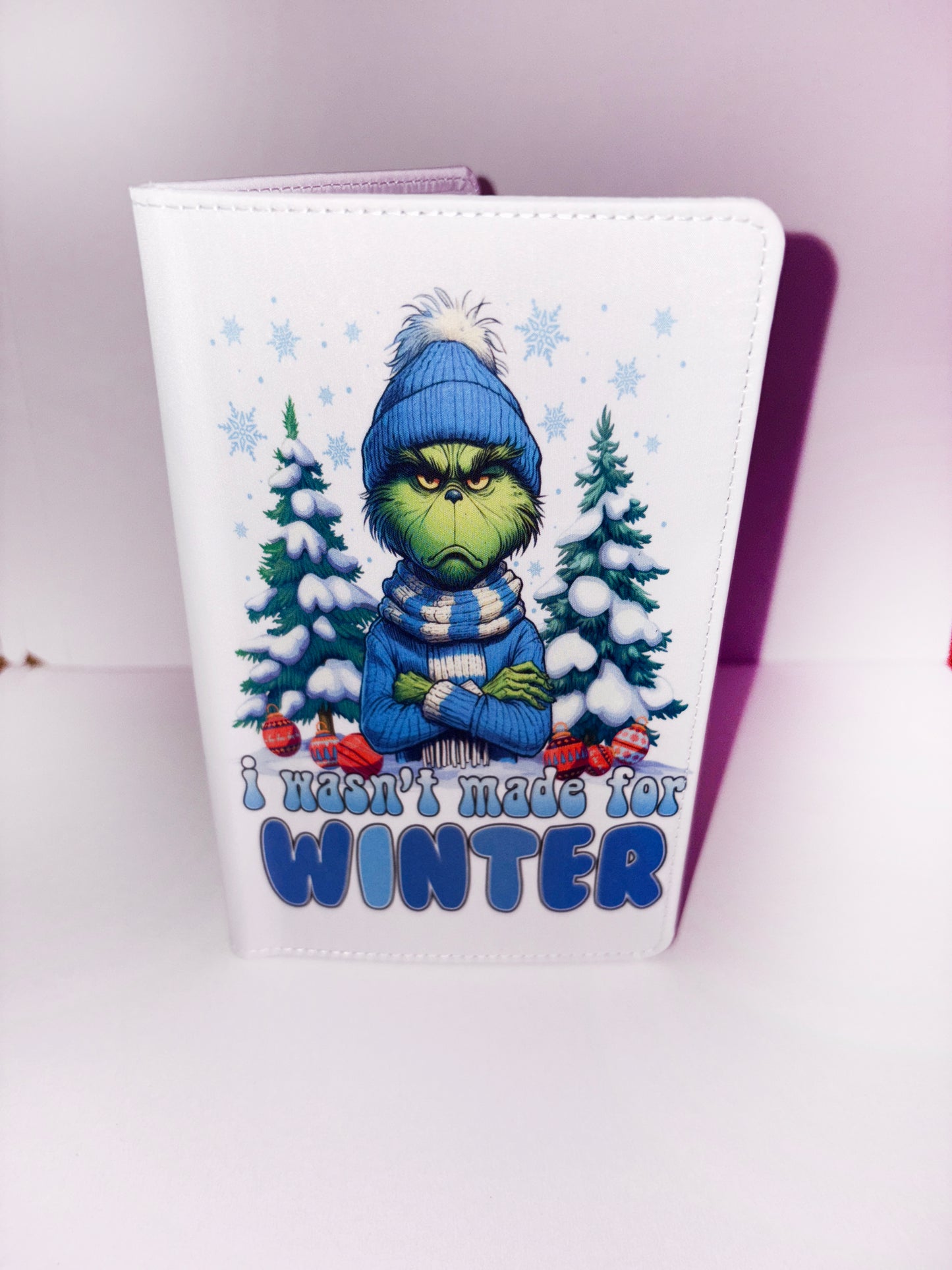 I wasn't made for winter Grinch Christmas A6 Holiday Notebook