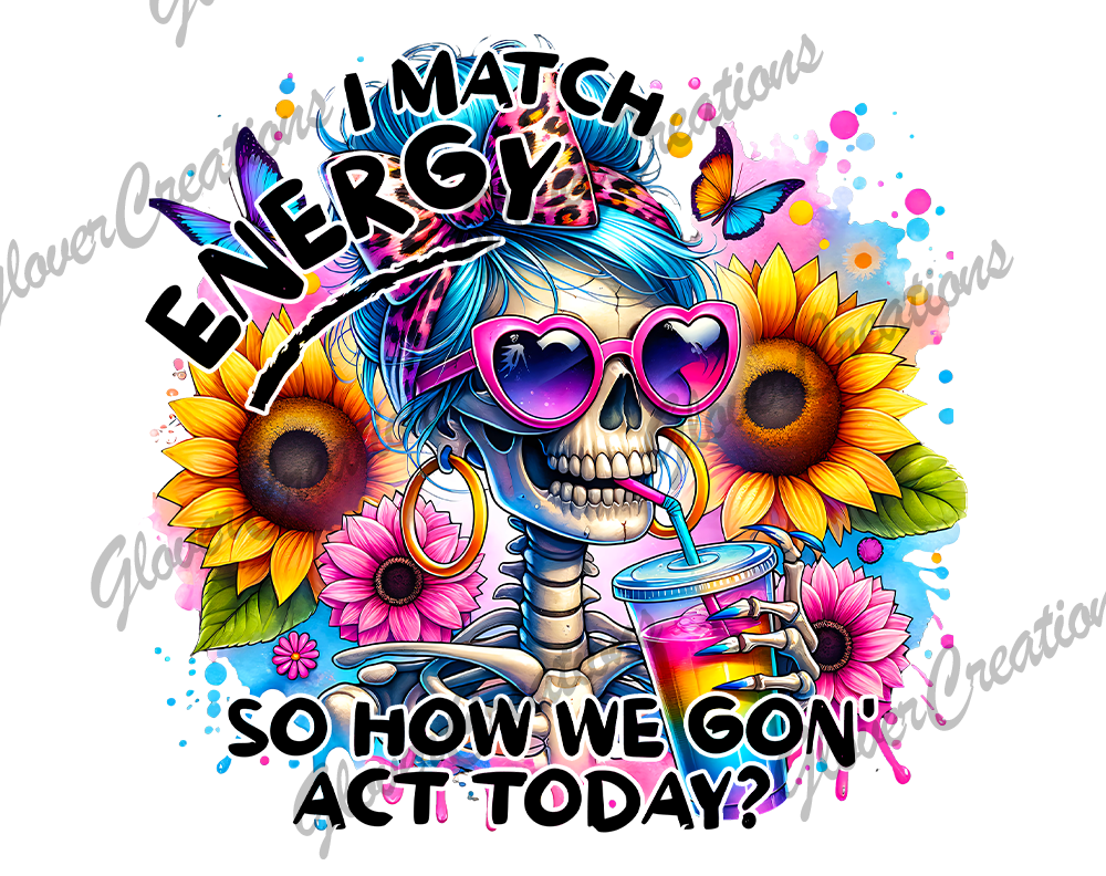 I Match Energy Direct to Film Ready to Press Heat Transfers