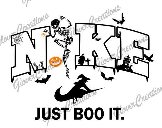 Just Boo It Halloween Direct to Film Ready to Press Heat Transfers