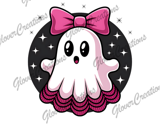Child Size Cute Ghost  Direct to Film Ready to Press Heat Transfers