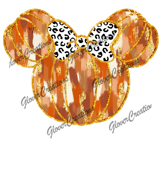 MickeyPumpkin Head Direct to Film Ready to Press Heat Transfers