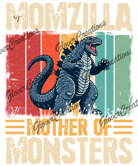 Momzilla Direct to Film Ready to Press Heat Transfers