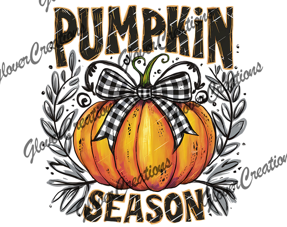 Pumpkin Season Direct to Film Ready to Press Heat Transfers