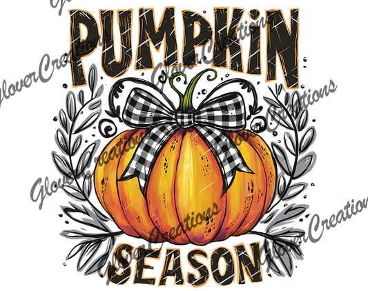 Pumpkin Season Direct to Film Ready to Press Heat Transfers