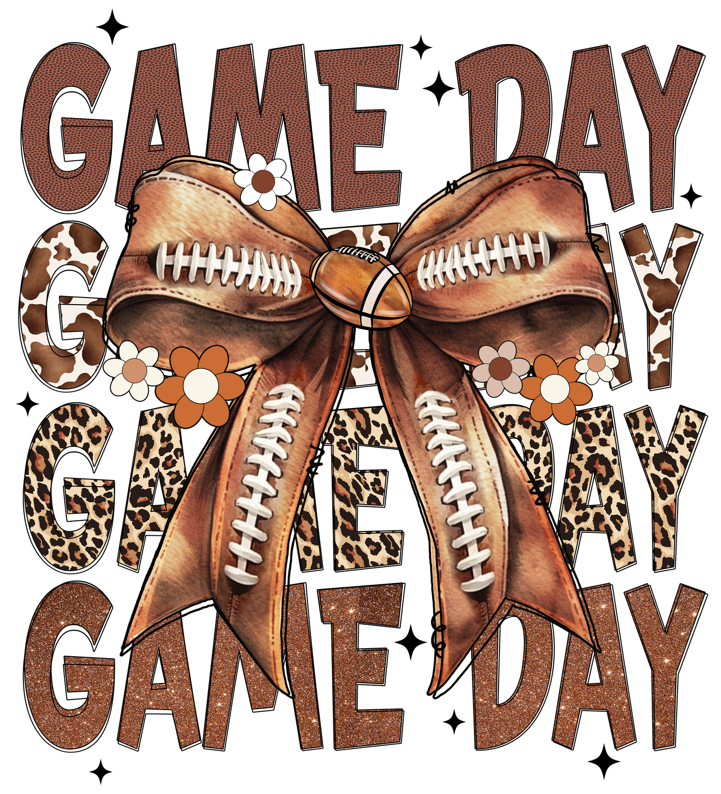 Football Game Day Direct to Film Ready to Press Heat Transfers
