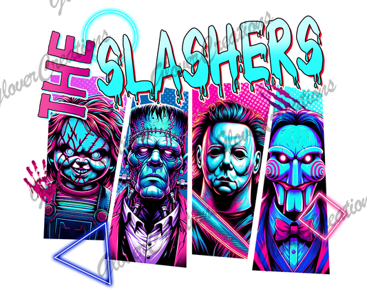 The Slashers Direct to Film Ready to Press Heat Transfers