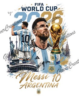 Messi Soccer Direct to Film Ready to Press Heat Transfers