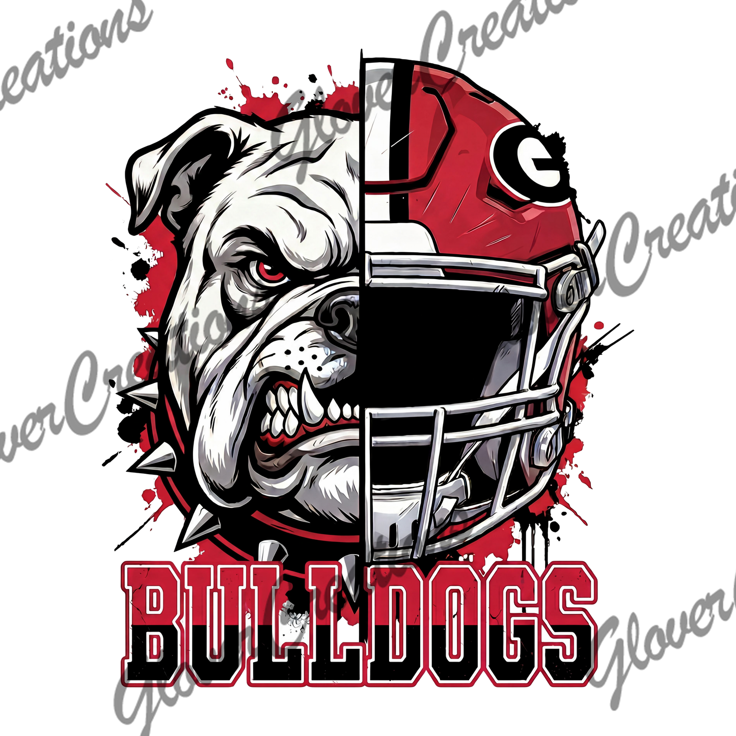 Bulldogs Direct to Film Ready to Press Heat Transfers