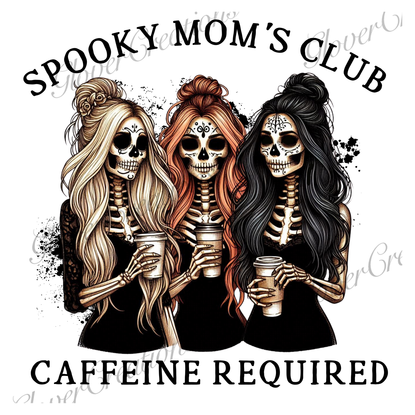 Spooky Mom's Club Direct to Film Ready to Press Heat Transfers