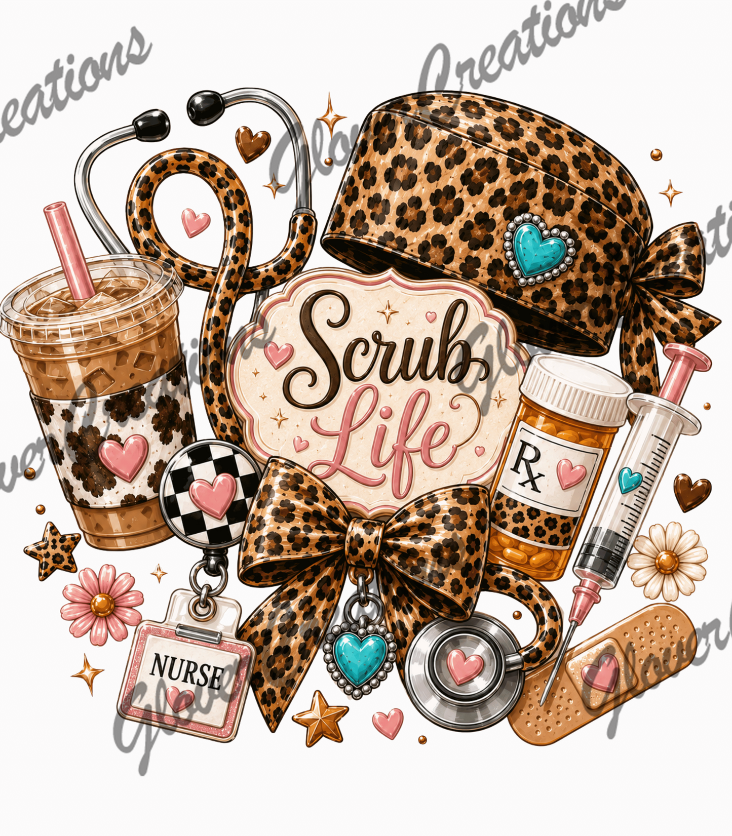 Scrub Life Direct to Film Ready to Press Heat Transfers