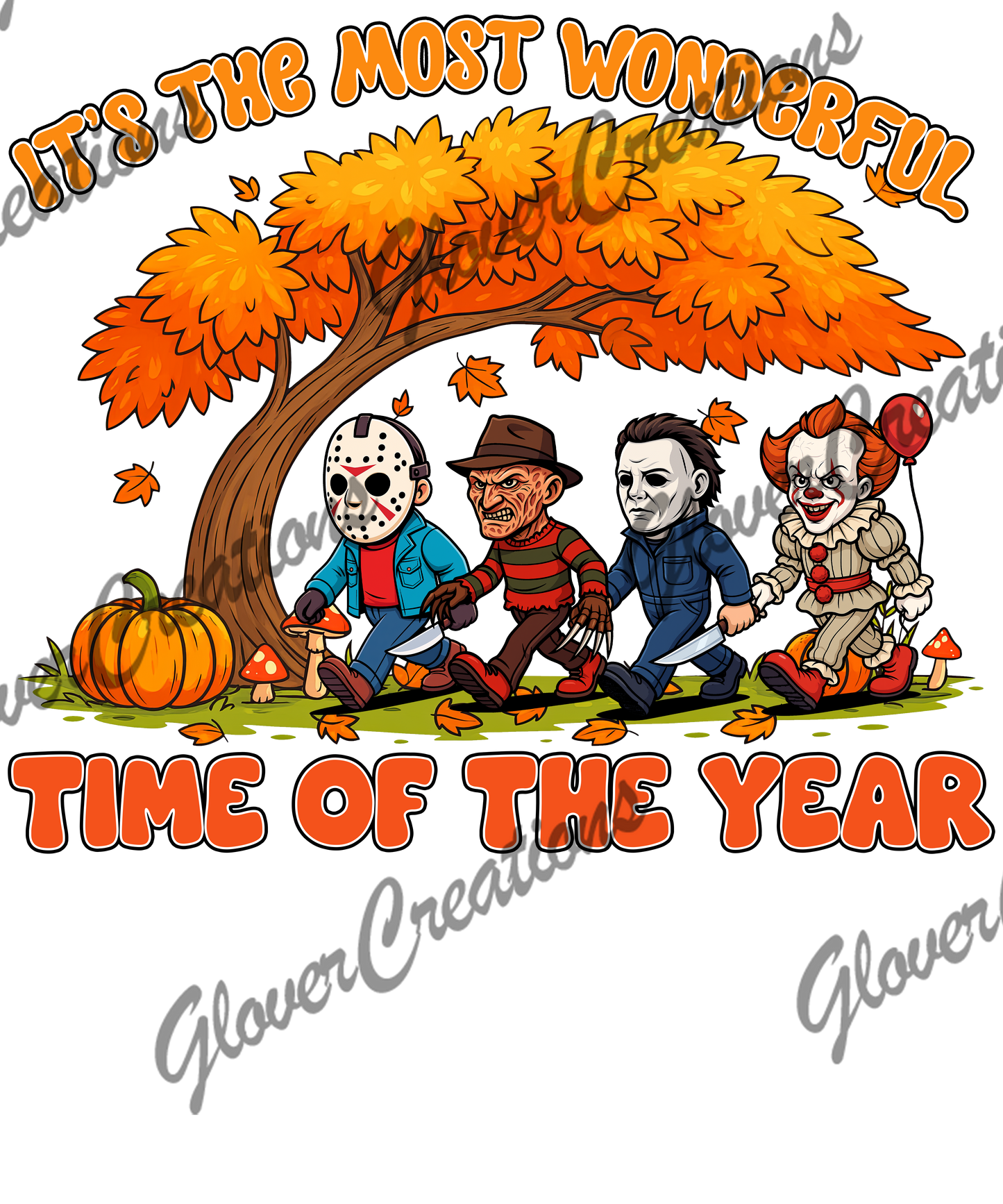 Horror Time Of Year Direct to Film Ready to Press Heat Transfers