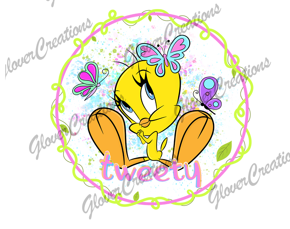 Cartoon Bird Direct to Film Ready to Press Heat Transfers