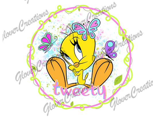 Cartoon Bird Direct to Film Ready to Press Heat Transfers