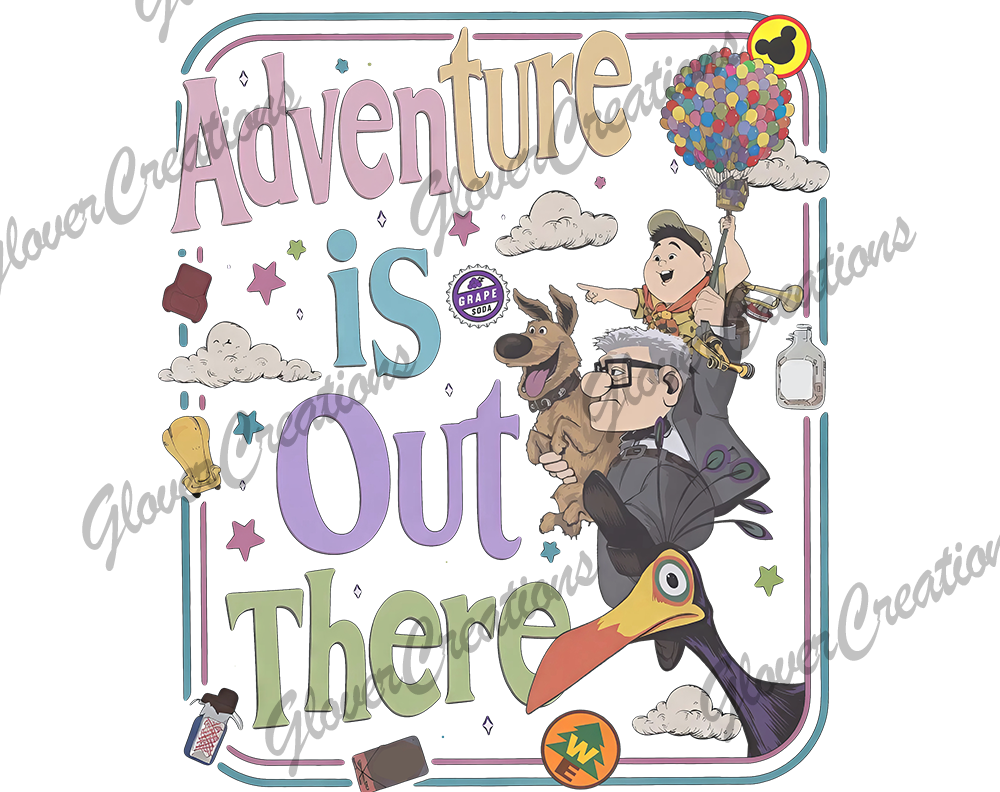 Adventure Family Direct to Film Ready to Press Heat Transfer