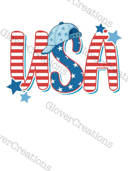 Pocket and Hat Size USA Direct to Film Ready to Press Heat Transfers