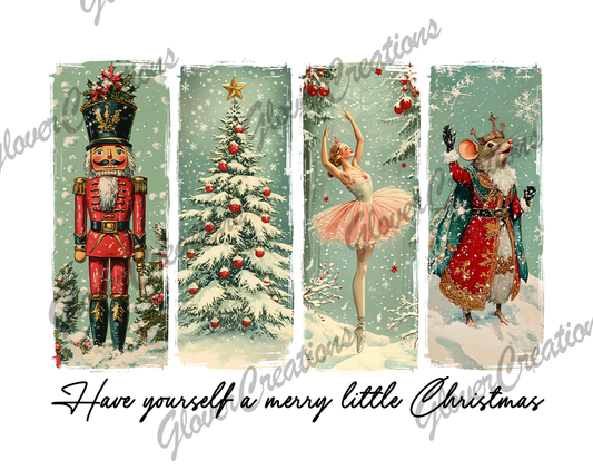 Vintage Nutcracker Direct to Film Ready to Press Heat Transfers