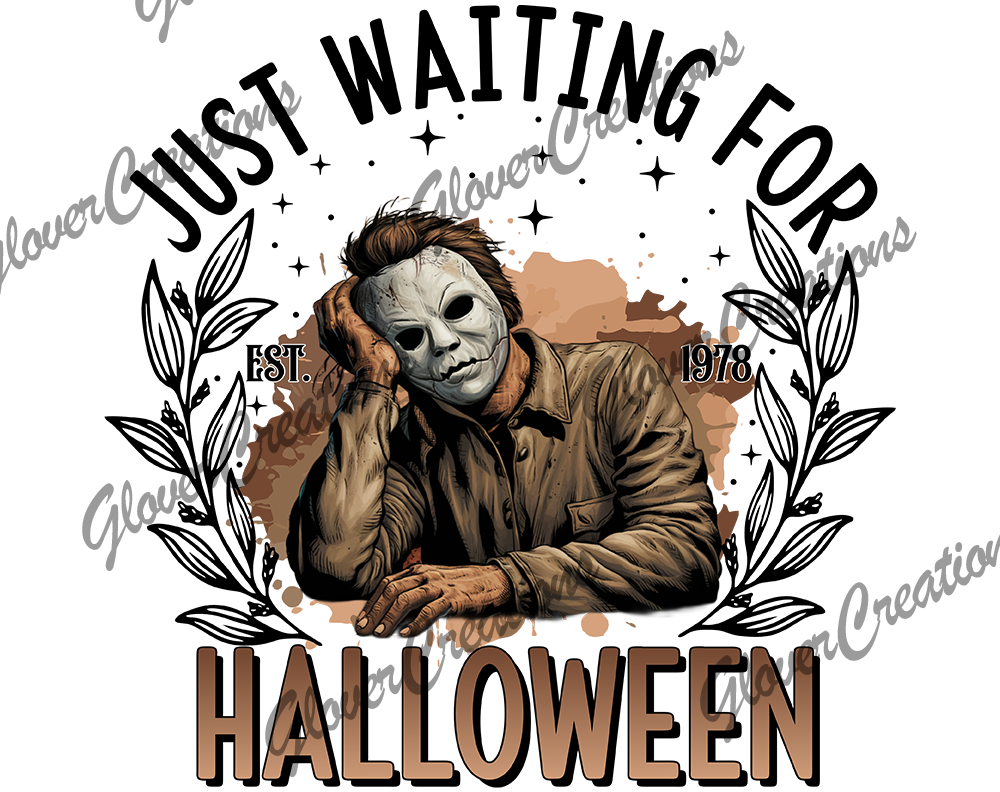 Waiting for Halloween Direct to Film Ready to Press Heat Transfers