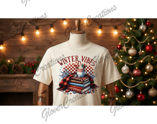 Winter Vibes Shirt Mock-Up Digital Download