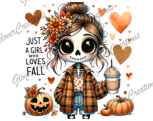 Just a girl who loves Fall Direct to Film Ready to Press Heat Transfers