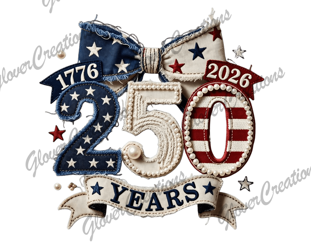 america 250 yrs Direct to Film Ready to Press Heat Transfers