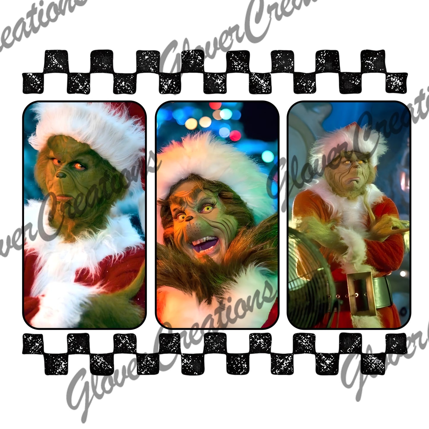 Green Christmas Grouch Film Strip