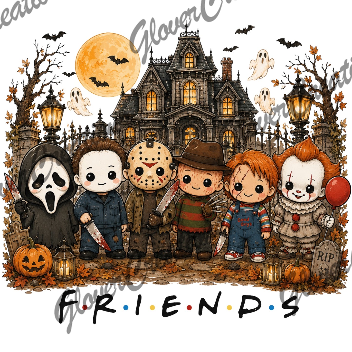 Cute Horror Friends Halloween