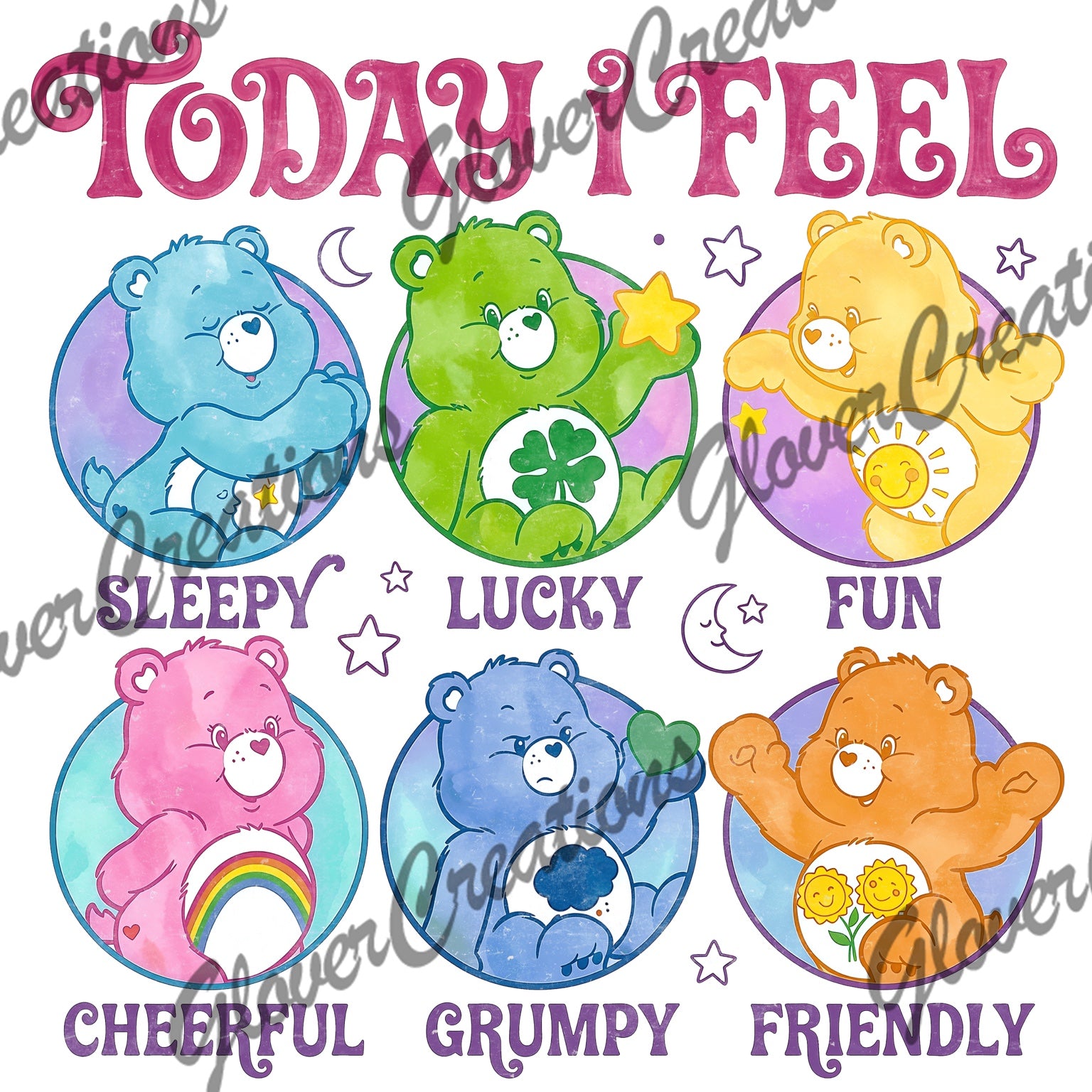 Today I Feel Colorful Caring Bears