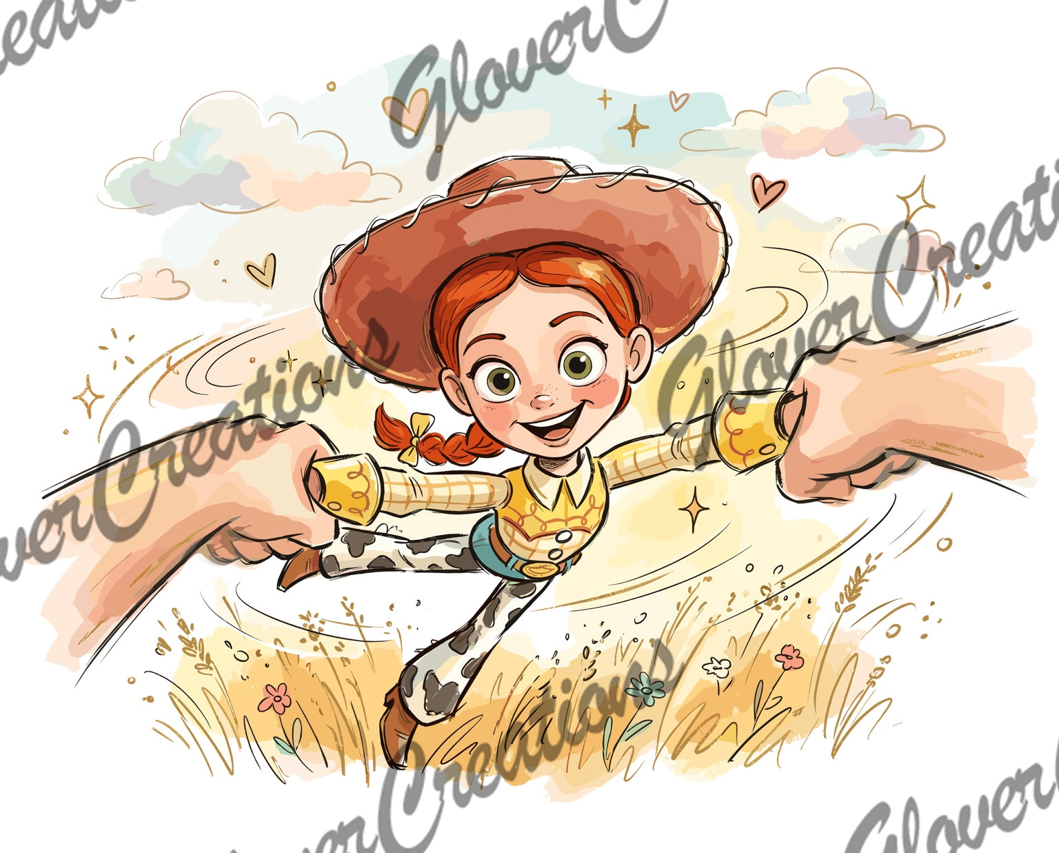 Happy Cowgirl Friendship Adventure