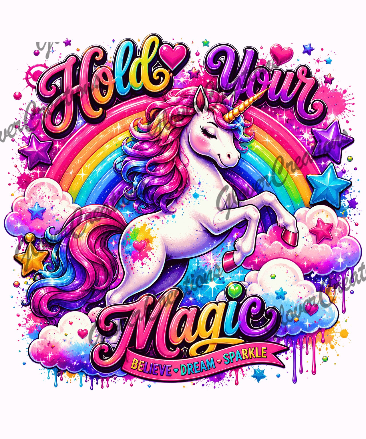 Hold Your Magic Rainbow Unicorn