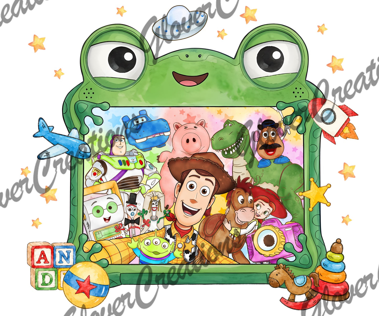 Classic Toy Friends Frog Frame