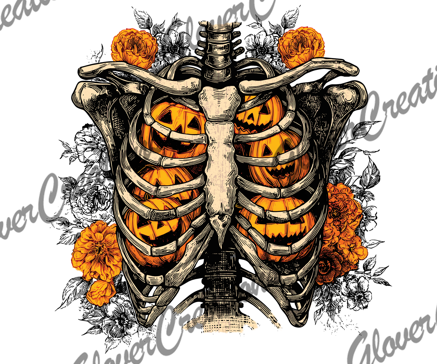 Breathing Halloween Direct to Film Ready to Press Heat Transfers