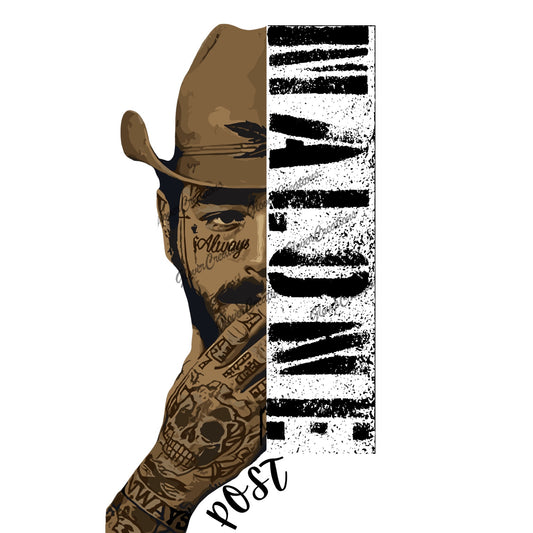 Western Cowboy Piano Direct To Film Ready To Press Heat Transfers