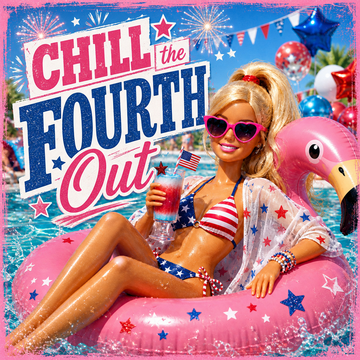 Chill The Fourth Out Direct to Film Ready to Press Heat Transfers