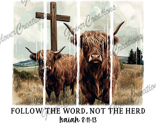 Follow The Word Direct to Film Ready to Press Heat Transfers