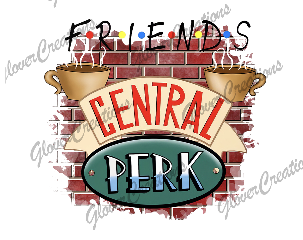 Central Perk Direct to Film Ready to Press Heat Transfers