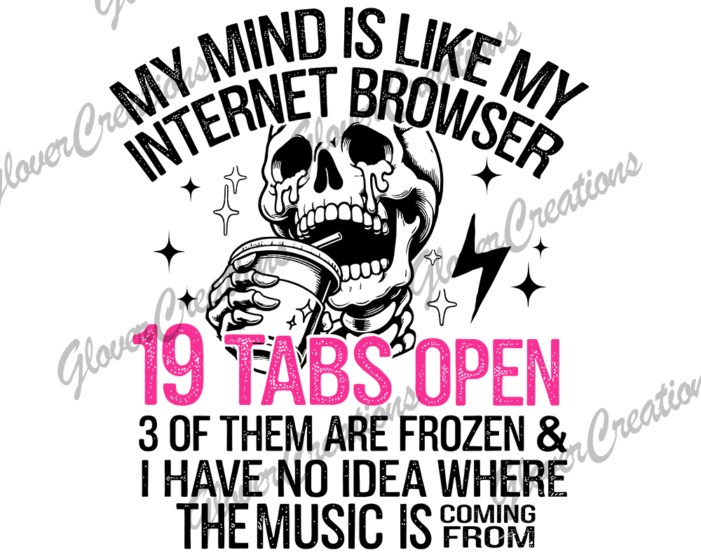 Internet-Fried Brain Direct to Film Ready to Press Heat Transfer